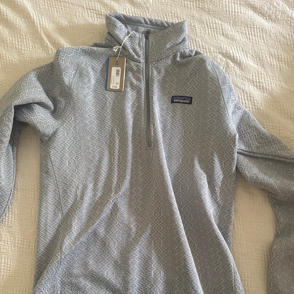 Patagonia Light Grey Better Sweater Half 1/4 Zip Pullover